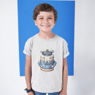 Camiseta Capitão de Bolo Adorável - Doce Aventura do Mar