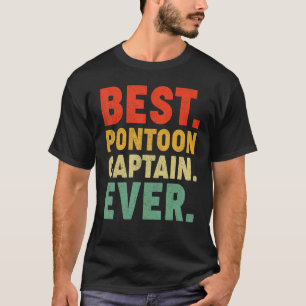 Camiseta Capitão de melhor Pontoon Boat