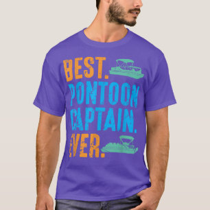 Camiseta Capitão de melhor Pontoon, o kit de barco Pontooni