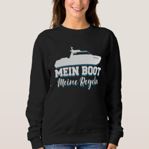 Camiseta Capitão de navio dizendo regras para as minas