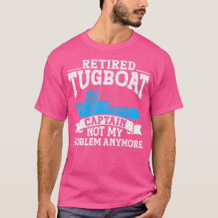 Camiseta Capitão de Tugboat aposentado do Marinheiro de Sea