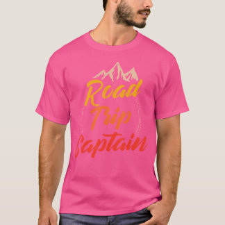 Camiseta Capitão de Viagem de Estrada ao Ar Livre Grupo de