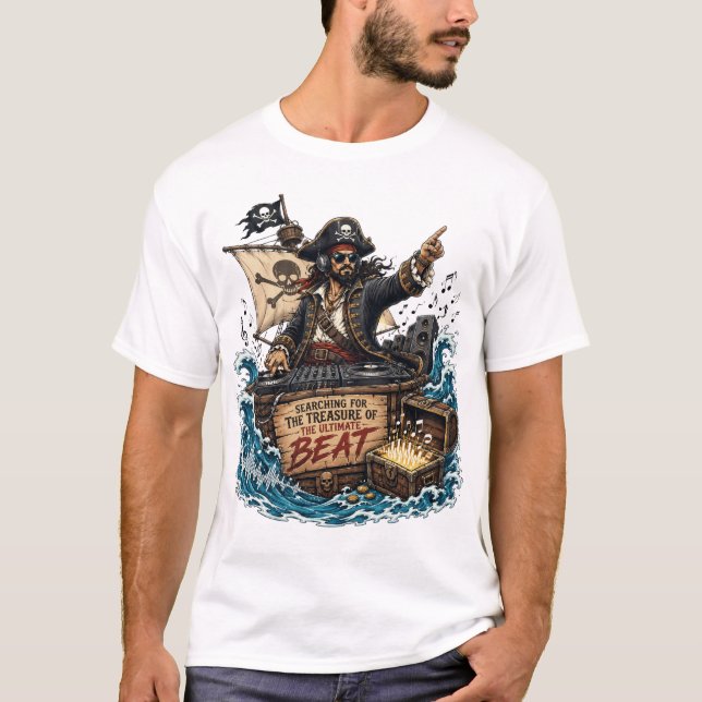 Camiseta Capitão DJ Pirata (Frente)