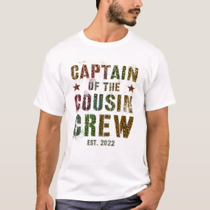 Camiseta CAPITÃO DO FUNDO DE IMPRESSÃO DE Leopardo 2022 DA