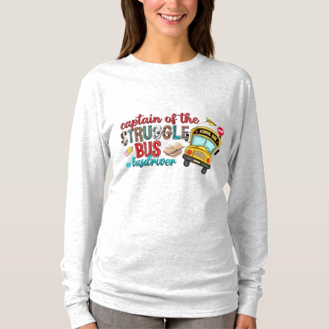 Camiseta Capitão do Ônibus da Luta Manga Longa (Frente)