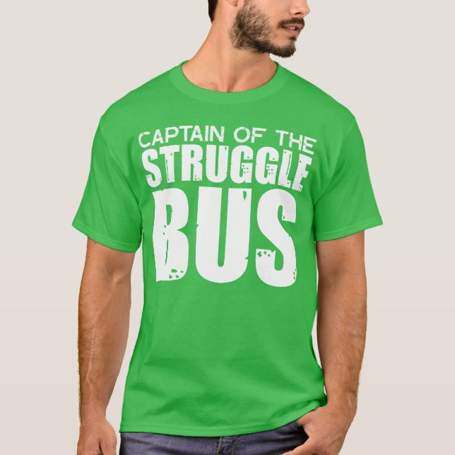 Camiseta Capitão Do Ônibus Da Luta presente engraçado (Frente)