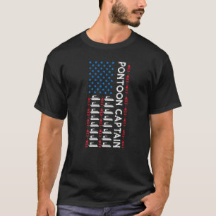 Camiseta Capitão do Pontão Bandeira Americana Bebida & Po