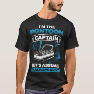 Camiseta Capitão do Pontão Sempre Certo Pontão Barco Boati