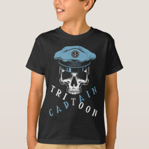 Camiseta Capitão do Tritão de Barco Plano Vida Pontão Para 