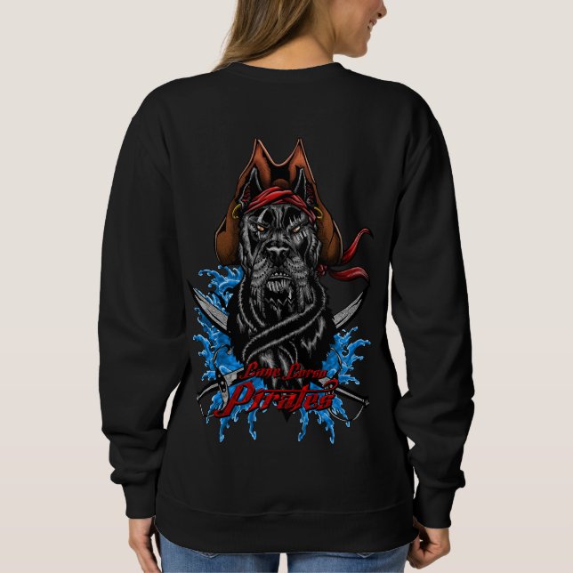 Camiseta Capitão dos Piratas de Camisa-T de Cane Corso (Verso)