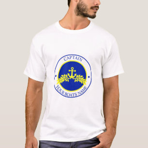 Camiseta Capitão e nome do barco