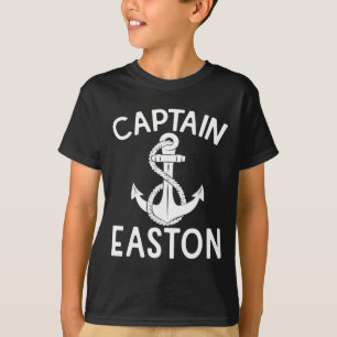 Camiseta Capitão Easton Âncora Iate Barco Navegação Navio
