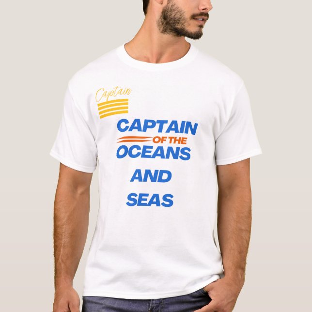 Camiseta Capitão em terra e no mar (Frente)