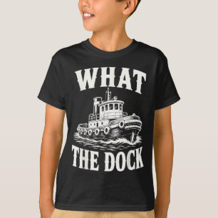 Camiseta Capitão engraçado de rebocador operador de barco d