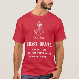 Camiseta Capitão, eu o deixei pensar que ele está sempre ce