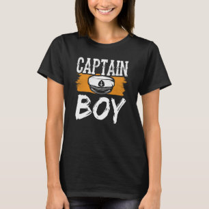 Camiseta Capitão Garoto Navio Barco Yacht