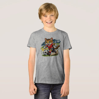 Camiseta Capitão Gato: A Corrida de Futebol