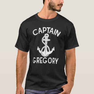 Camiseta Capitão Gregory Anchor Barco Navio Yacht Boat