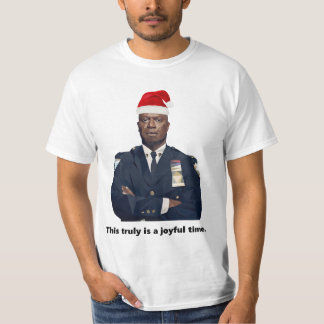 Camiseta Capitão Holt Christmas Este é um momento alegre
