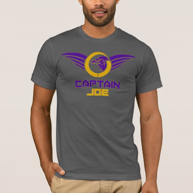 Camiseta Capitão Joe Jersey Tshirt - Preto (Frente)