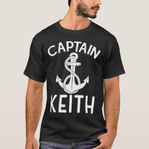 Camiseta Capitão Keith Boat Ship Anchor Barco Yacht