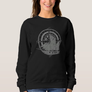 Camiseta Capitão Marinheiro Comandante Bússola Náutico Vela