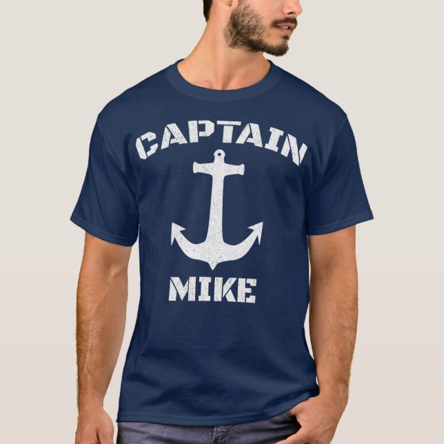 Camiseta Capitão Mike Personalizado do Barco (Frente)