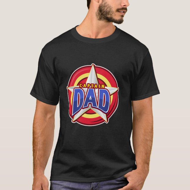 Camiseta Capitão Pai Super-herói (Frente)