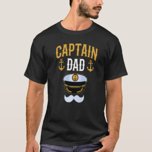 Camiseta Capitão Pai Yacht Boat Navio Barco Pai P