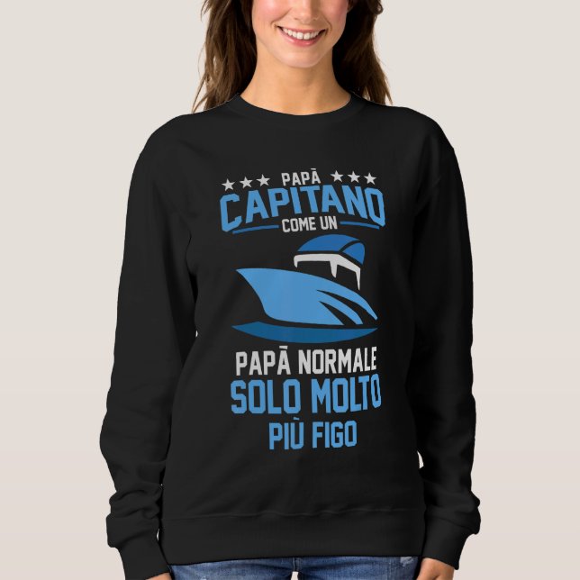 Camiseta Capitão Papa Pai Mar de Barcos (Frente)