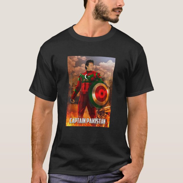 Camiseta Capitão Paquistão Imran Khan PTI Paquistão (Frente)