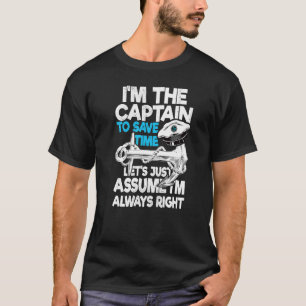 Camiseta Capitão para salvar Vamos de tempo, suponha que eu