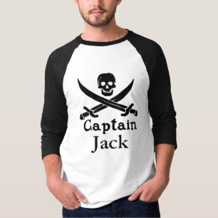 Camiseta Capitão Pirata Personalizado