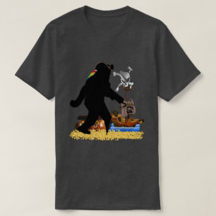 Camiseta Capitão Pirata Treasure Chest Sasquatch