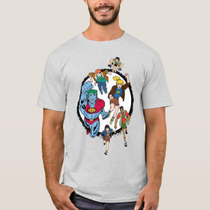Camiseta Capitão Planeta e o Círculo dos Planetários