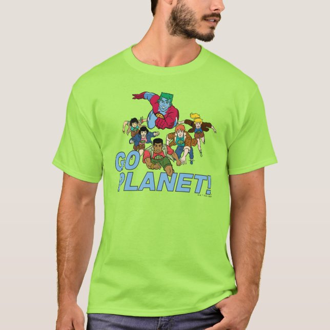 Camiseta Capitão Planeta e os Planeteiros. (Frente)
