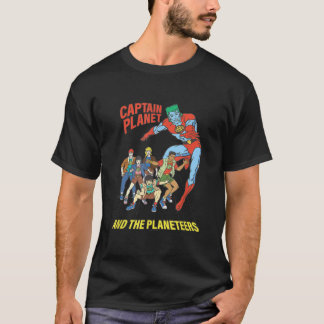 Camiseta Capitão Planetário Logotipo Retroativo Unido