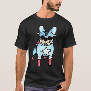 Camiseta Capitão Puggy Ceia Pug Pug Cachorro Cachorrinho Fo