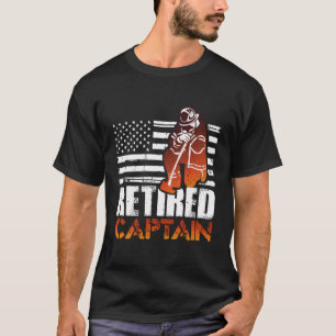 Camiseta Capitão Retirement Gi, Bombeiro Americano aposenta