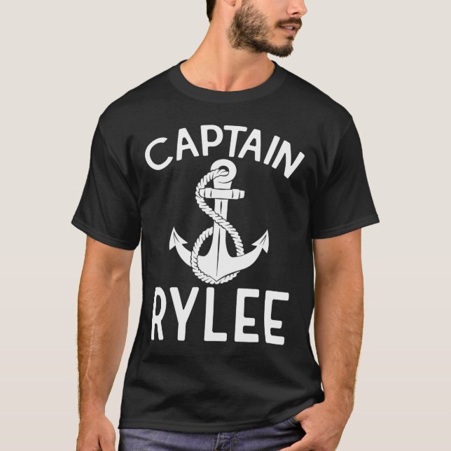 Camiseta Capitão Rylee Âncora Barco Iate Navio  (Frente)
