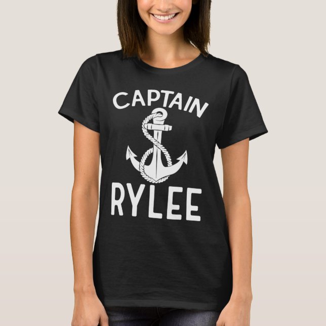 Camiseta Capitão Rylee Âncora Barco Iate Navio  (Frente)