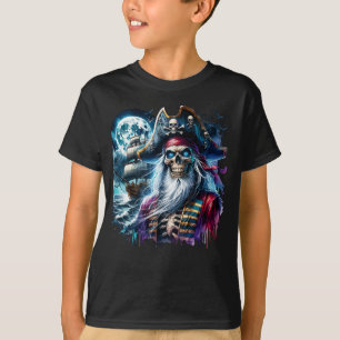 Camiseta Capitão Skeleton Pirate