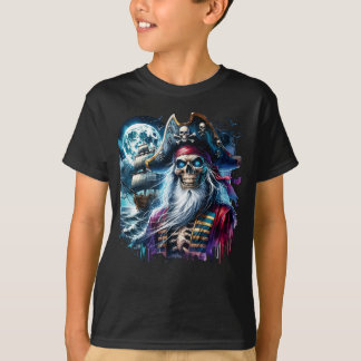 Camiseta Capitão Skeleton Pirate