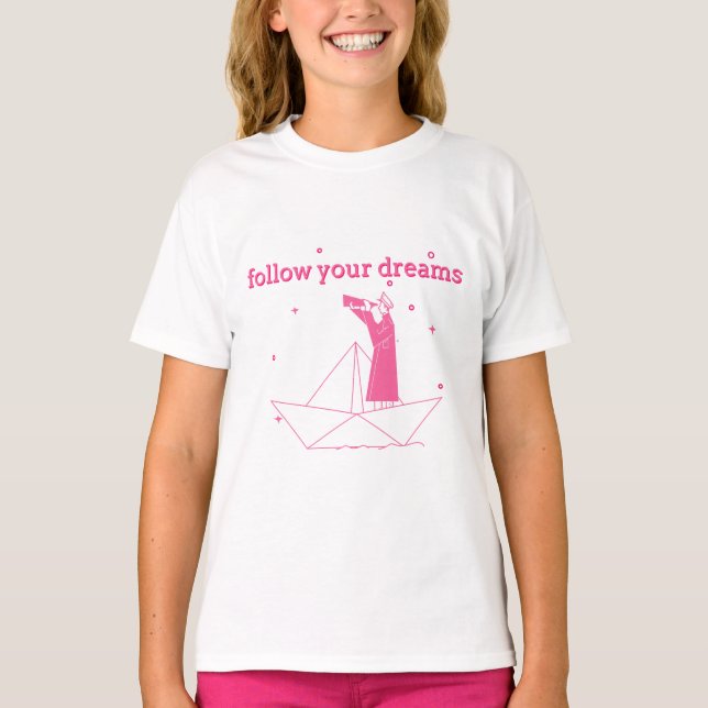 Camiseta Capitão Telescópio Siga Sonhos (Frente)