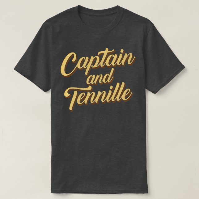 Camiseta Capitão Tennille Retro Design (Frente do Design)