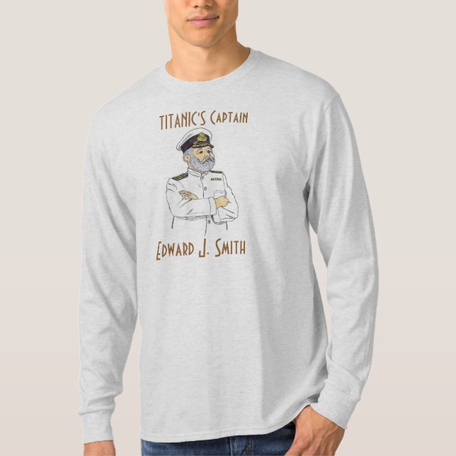 Camiseta Capitão titânico Edward J. Smith (Frente)