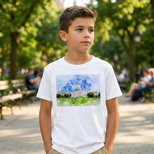 Camiseta Capitólio dos Estados Unidos em Washington DC Wate