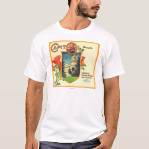 Camiseta Capitólio LabelLindsay alaranjado, CA
