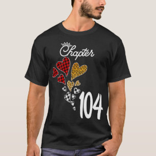 Camiseta Capítulo 104 Anos 104.o Aniversário Leopard Buffal
