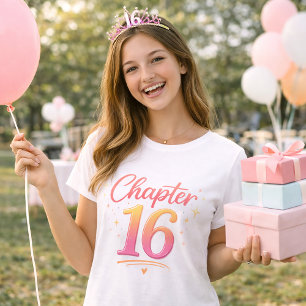 Camiseta Capítulo 16 Celebração de Aniversário de Sweet Six